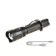 Aluminum High Power USB Rechargeable Led Flashlight